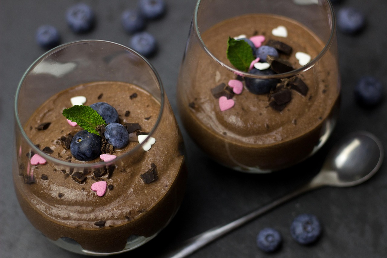 chocolate, cocoa, chocolate mousse, mousse au chocolat, vegan, vegetarian, silken tofu, tofu, sugar, berry, blueberries, vegetable, nibble, milk chocolate, sweets, cacao, brown, sweetness, black, chocolate mousse, chocolate mousse, chocolate mousse, chocolate mousse, chocolate mousse